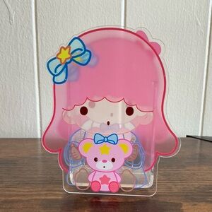 A Very Rare HTF Sanrio Little Twin Stars Acrylic Desktop Pencil Pen Box